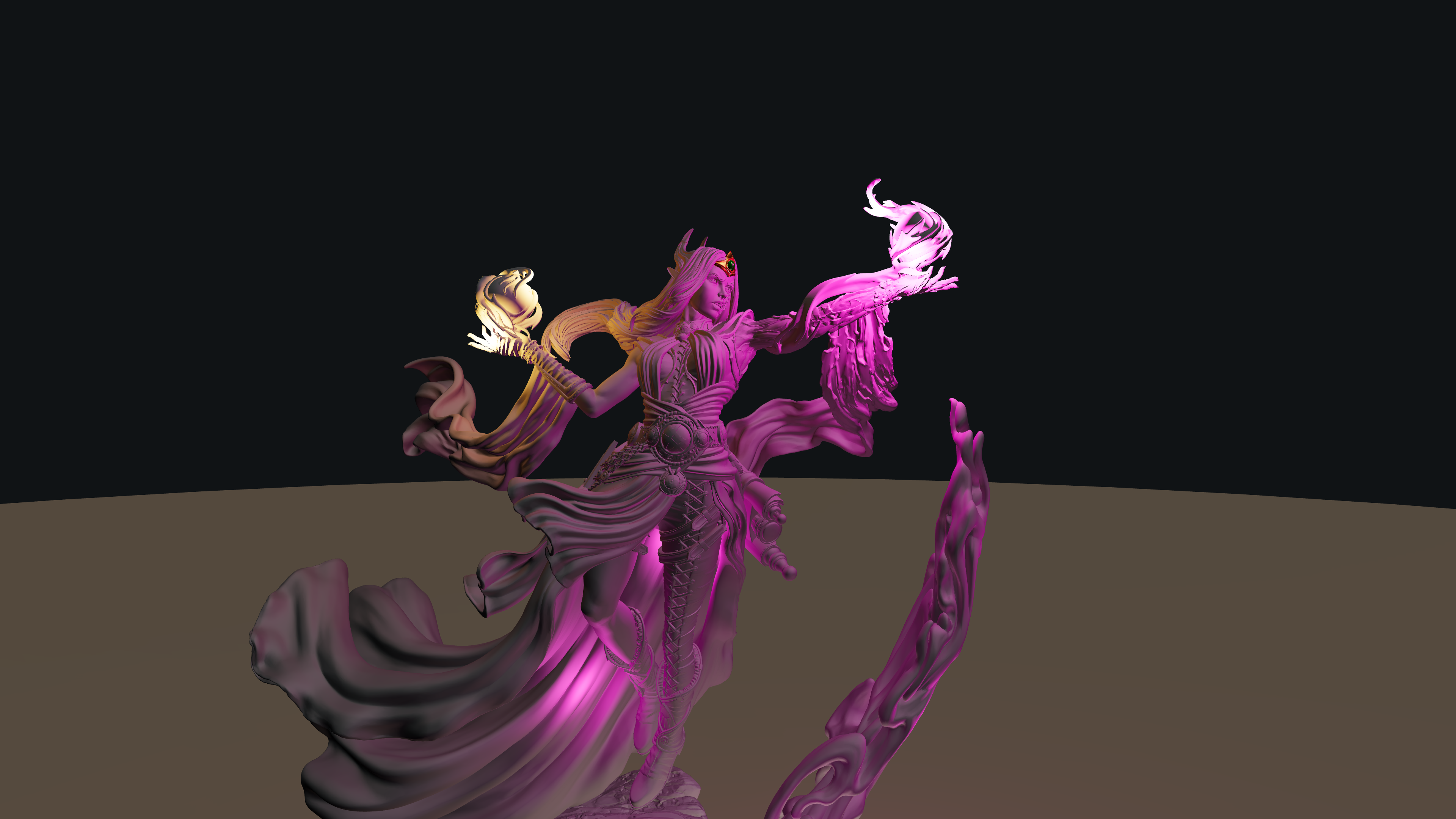 Silver NMM under arcane light
